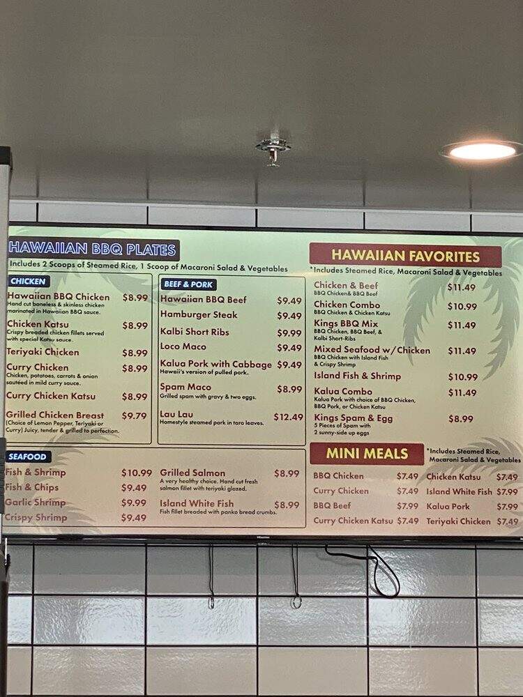 Hawaiian Boys BBQ - Sacramento, CA menu_pic
