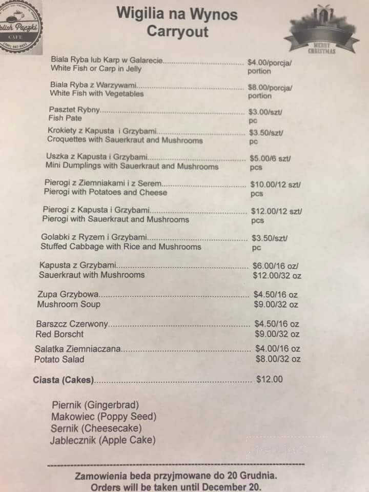 Polish Paczki Cafe - Chicago, IL menu_pic