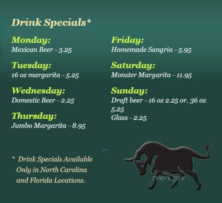 Plaza Mexico Restaurant Bar & Grill - Palm Harbor, FL menu_pic