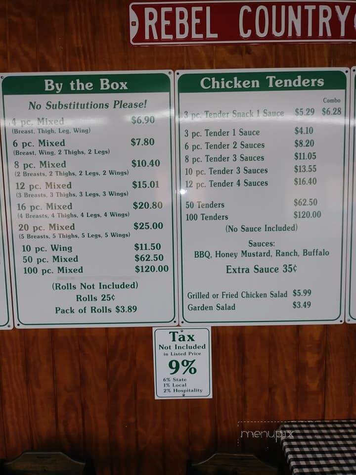 Chicken Place - Johnston, SC menu_pic