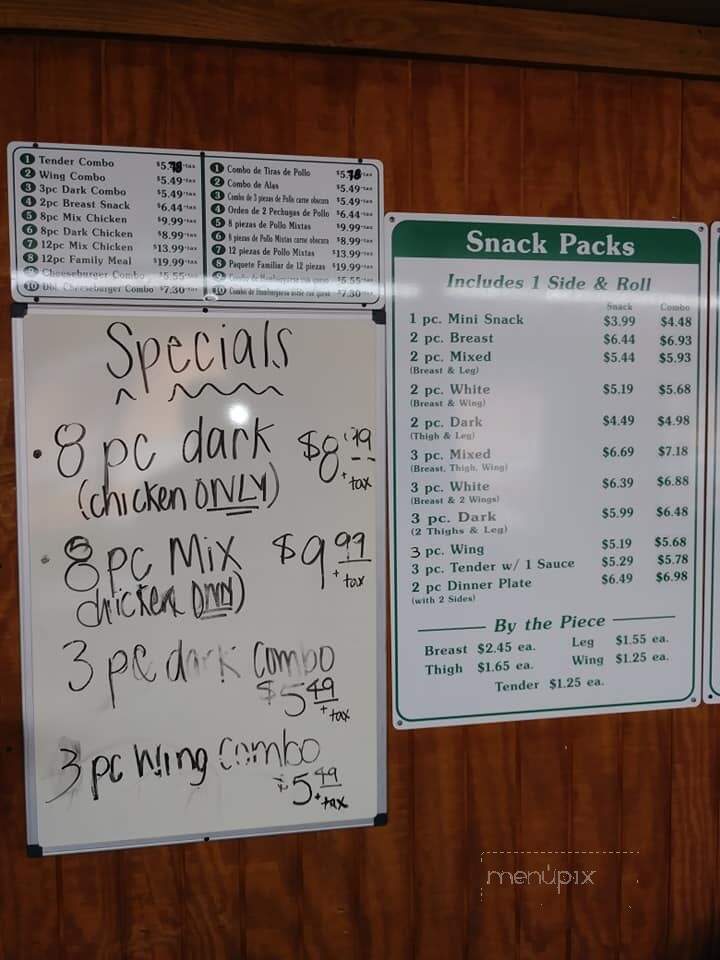 Chicken Place - Johnston, SC menu_pic