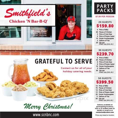 Smithfield's Chicken 'N Bar-B-Q - Goldsboro, NC menu_pic