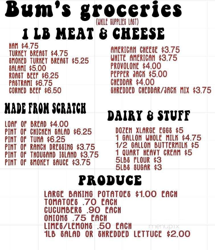 Bumdoodlers - Kerrville, TX menu_pic