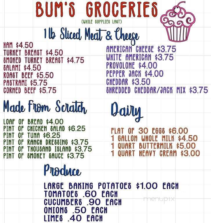 Bumdoodlers - Kerrville, TX menu_pic