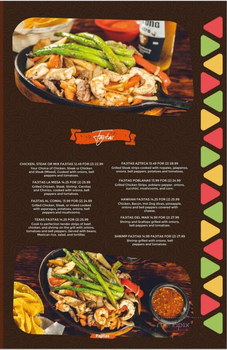 La Mesa - Washington, NC menu_pic
