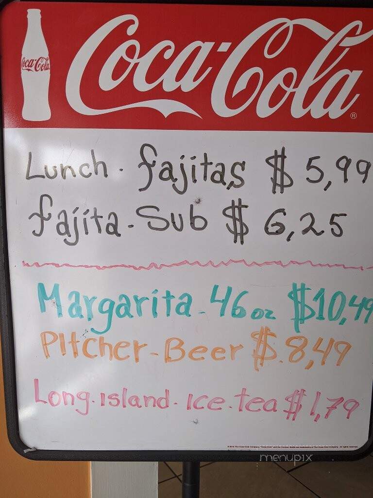 La Mesa - Washington, NC menu_pic