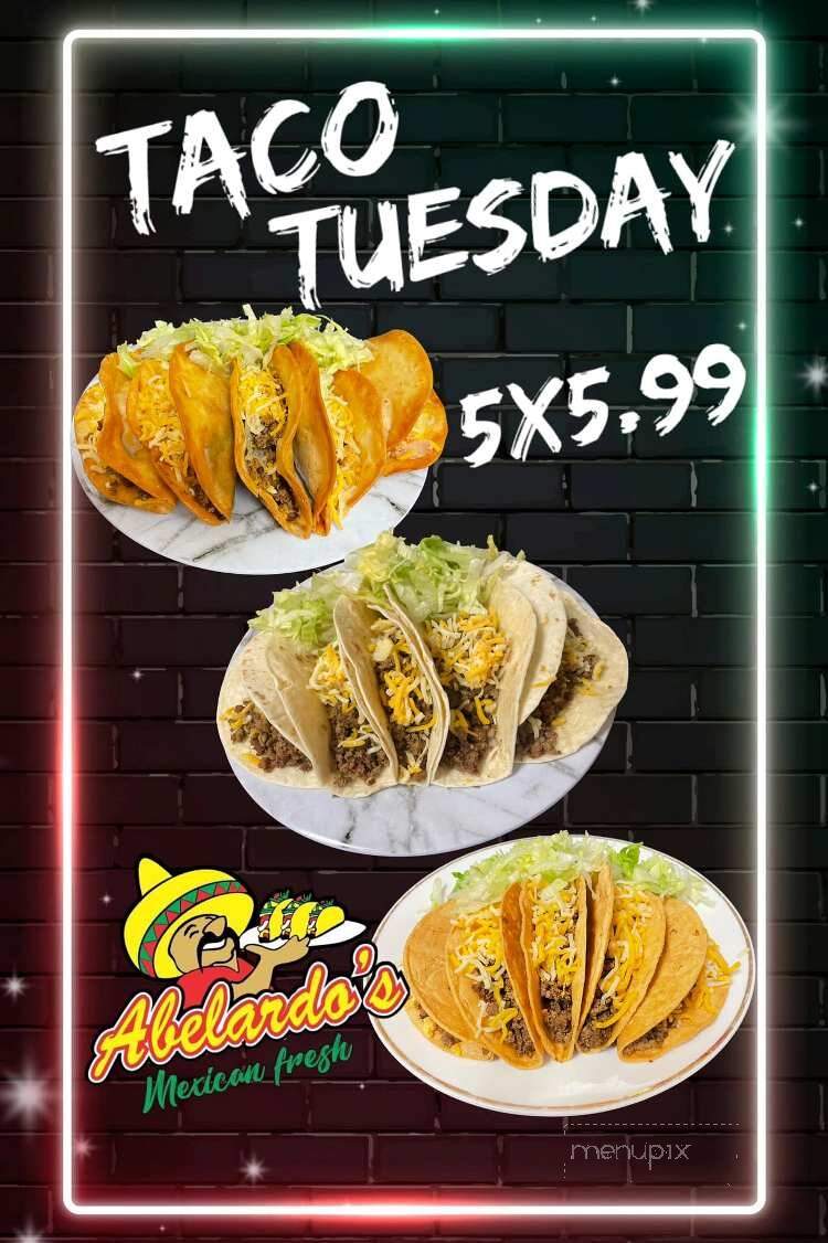 Abelardo's Mexican Fresh - Claycomo, MO menu_pic