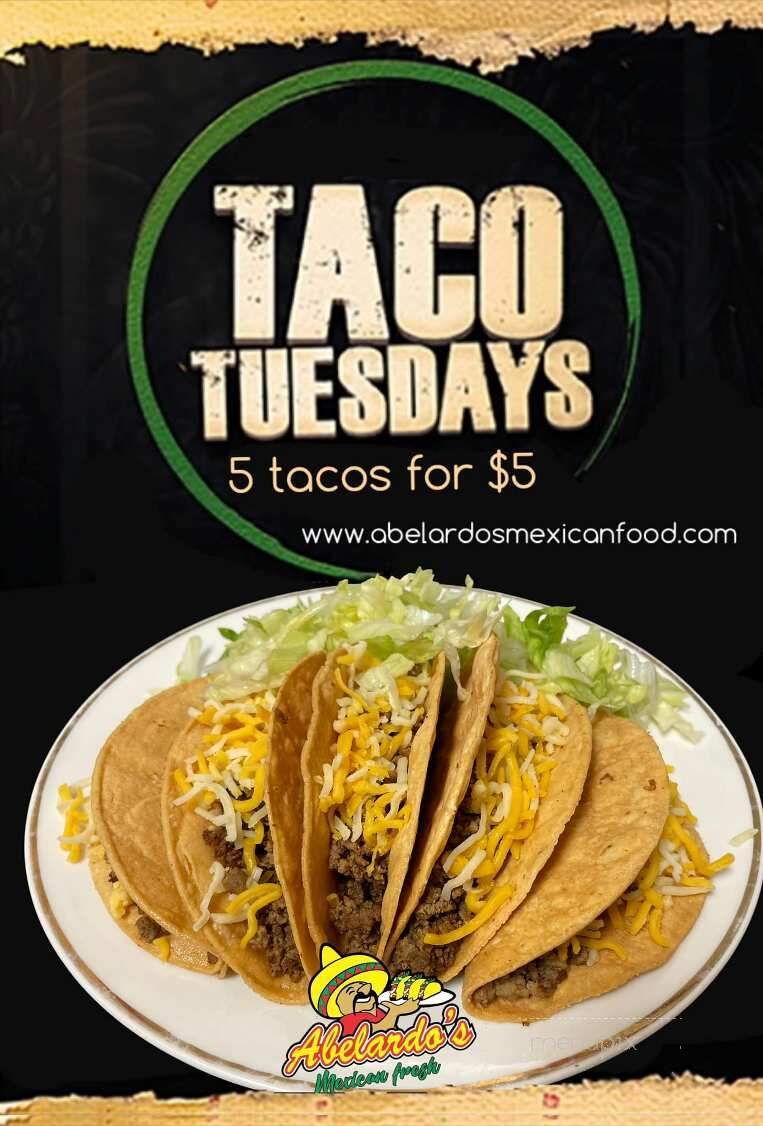 Abelardo's Mexican Fresh - Claycomo, MO menu_pic
