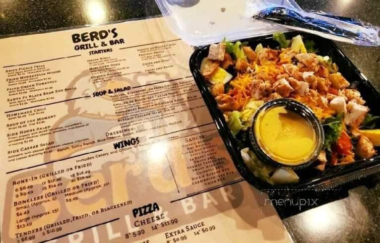 Berd's Grill & Bar - Fairfield, OH menu_pic