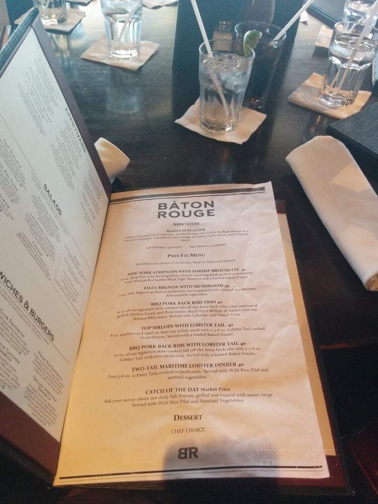 Baton Rouge Restaurant - Markham, ON menu_pic
