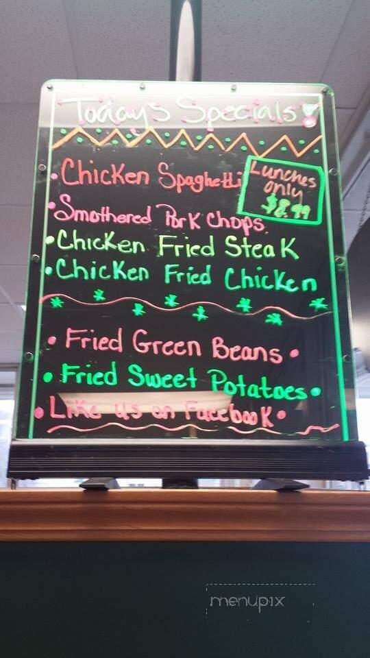 Dinner Bell Cafe - Marshall, TX menu_pic