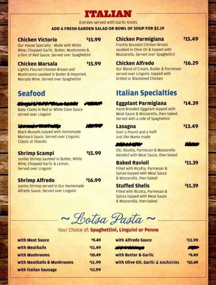 Victoria's Oyster Bar & Grill - Longwood, FL menu_pic