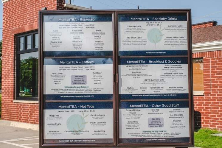 Mentalitea and Coffee - Bethany, OK menu_pic