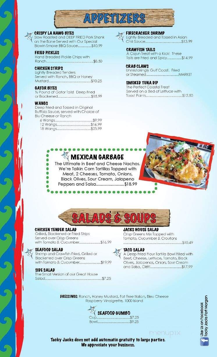 Tacky Jack's 2 - Gulf Shores, AL menu_pic