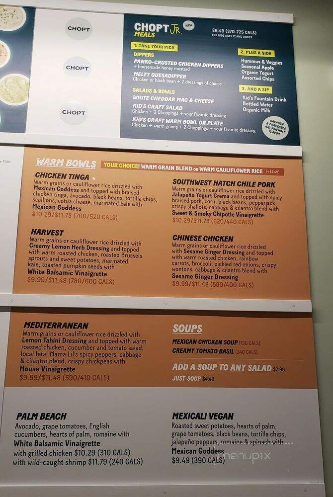 Chopt Creative Salad Co. - Wilmington, NC menu_pic