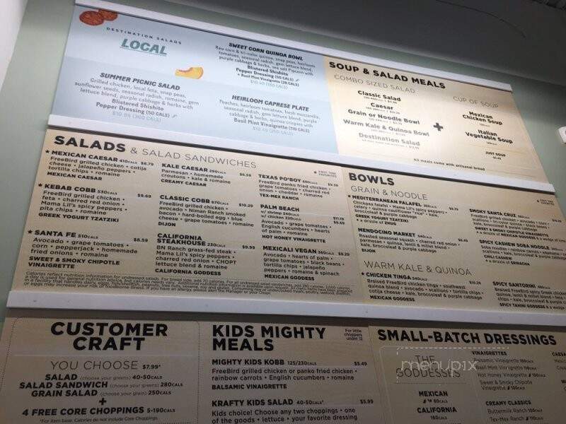 Chopt Creative Salad Co. - Wilmington, NC menu_pic