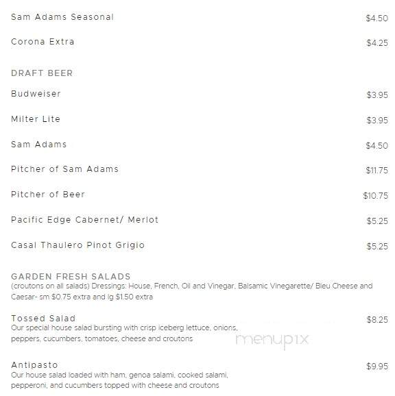 Tommy's Pizza Palace - Portland, CT menu_pic