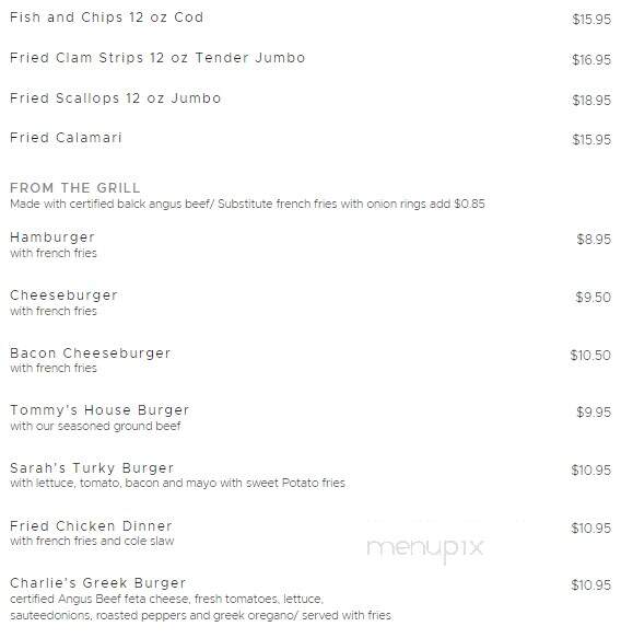 Tommy's Pizza Palace - Portland, CT menu_pic