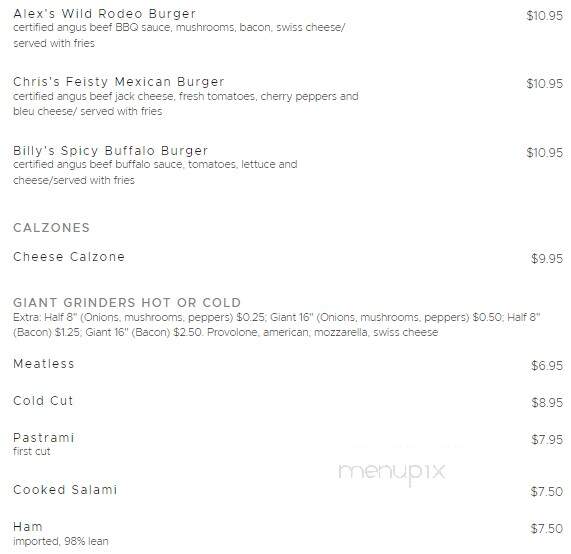 Tommy's Pizza Palace - Portland, CT menu_pic