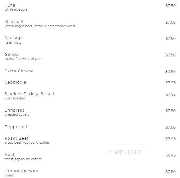 Tommy's Pizza Palace - Portland, CT menu_pic