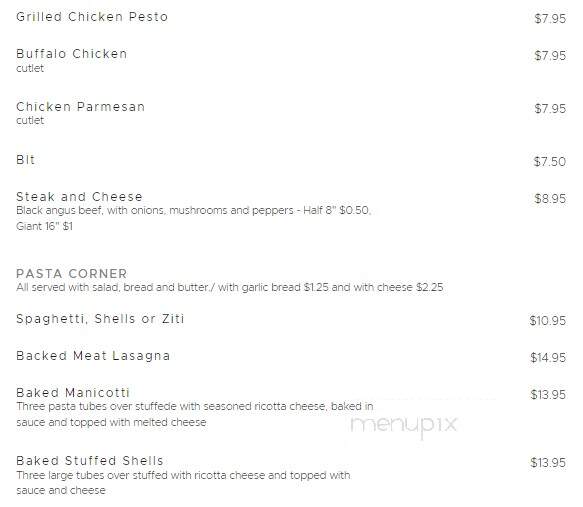 Tommy's Pizza Palace - Portland, CT menu_pic