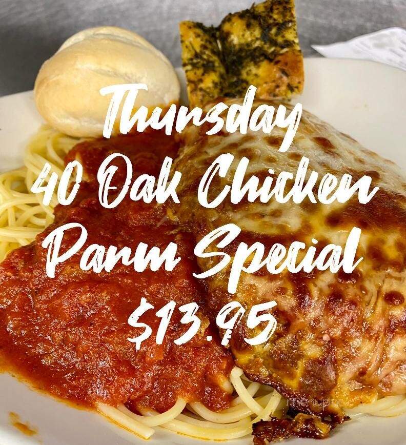 40 Oak Classic American Grille - Queensbury, NY menu_pic