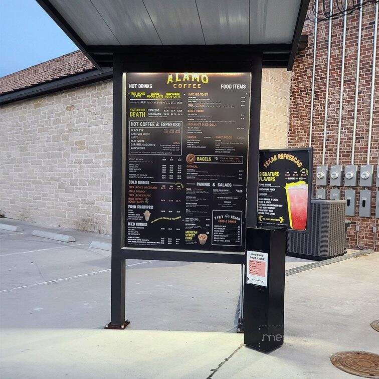 Alamo Coffee - Lampasas, TX menu_pic
