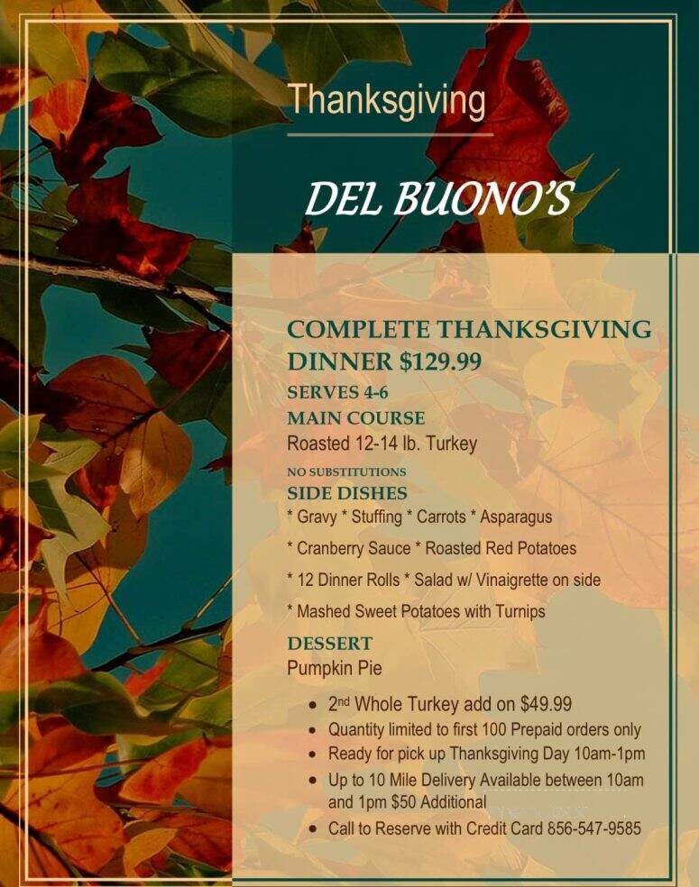 Del-Buono's Bakery - Haddon Heights, NJ menu_pic