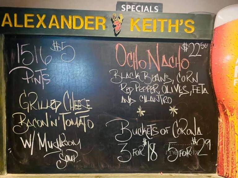 Duffy's Pub - Kamloops, BC menu_pic