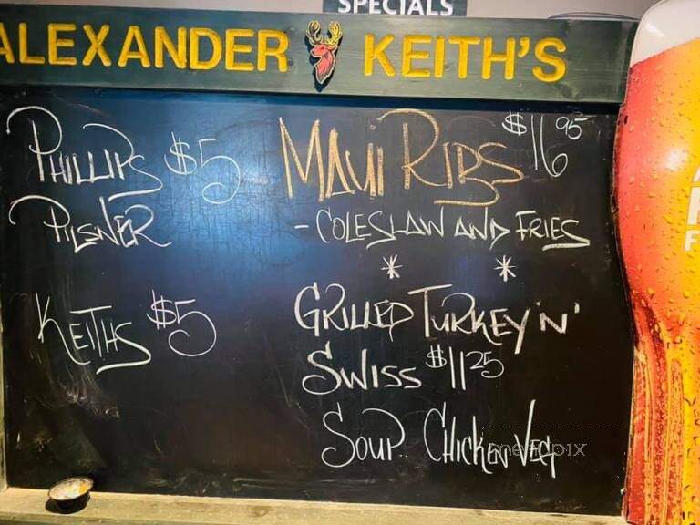 Duffy's Pub - Kamloops, BC menu_pic