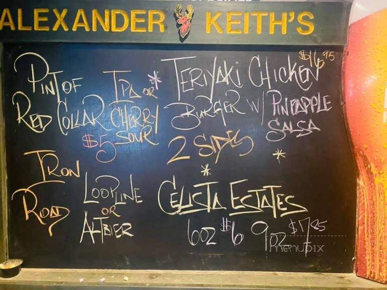 Duffy's Pub - Kamloops, BC menu_pic