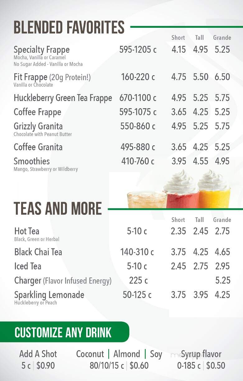 City Brew Coffee - Billings, MT menu_pic