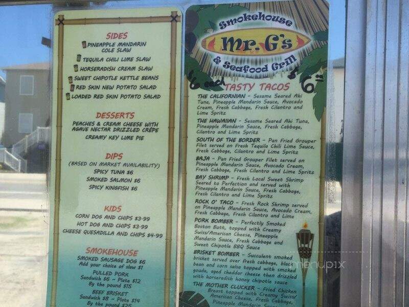 Mr G's Smokehouse & Seafood Grill - Port St Joe, FL