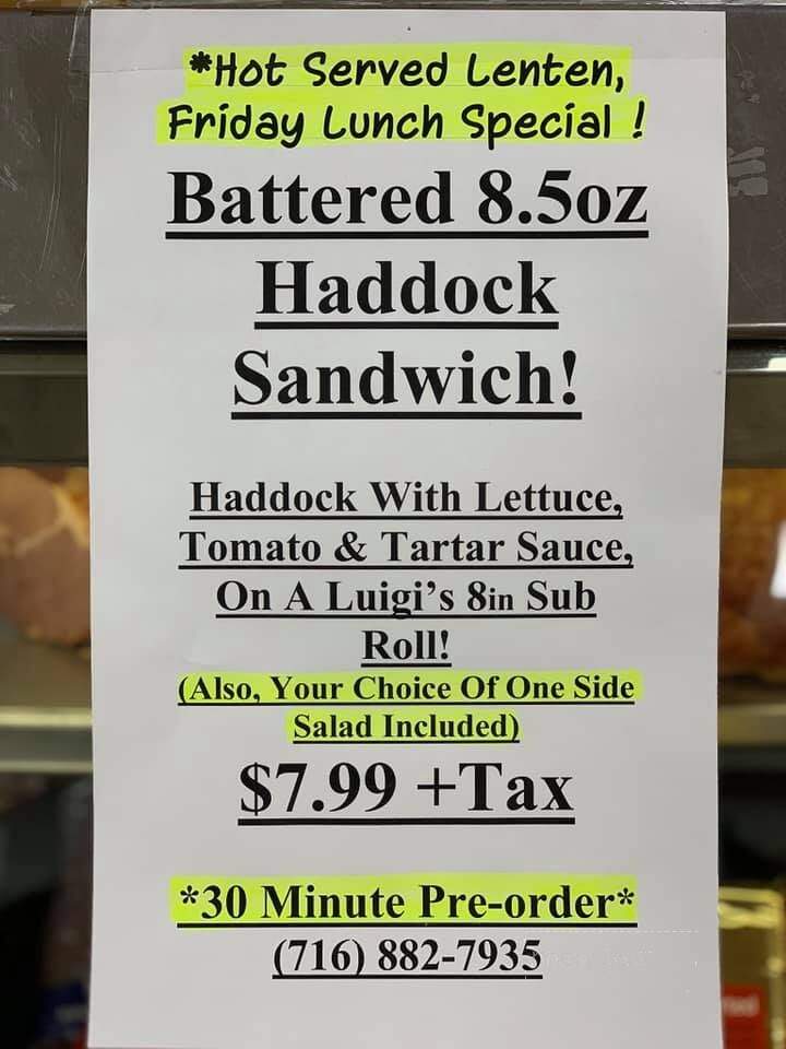 Guercio & Sons - Buffalo, NY menu_pic