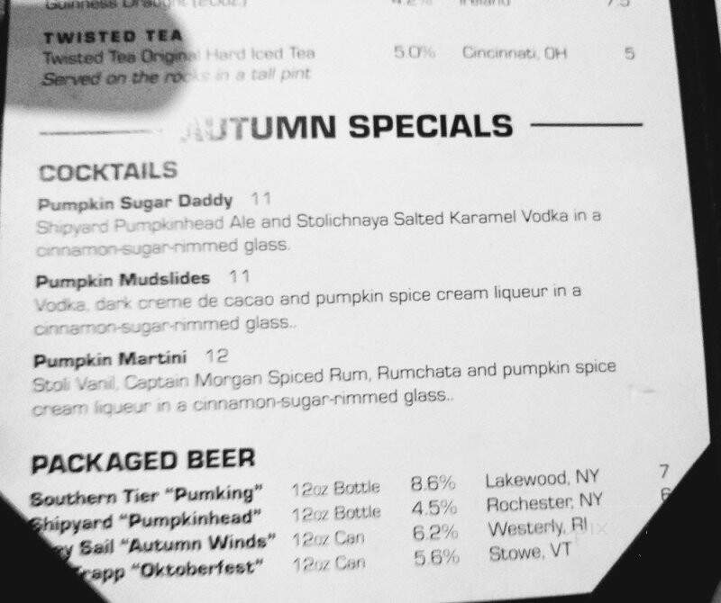 Brick Alley Pub & Restaurant - Newport, RI menu_pic