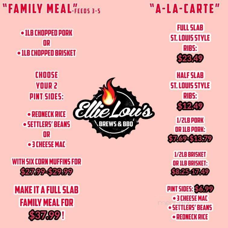 Ellie Lou's Brews & BBQ - Clermont, FL menu_pic