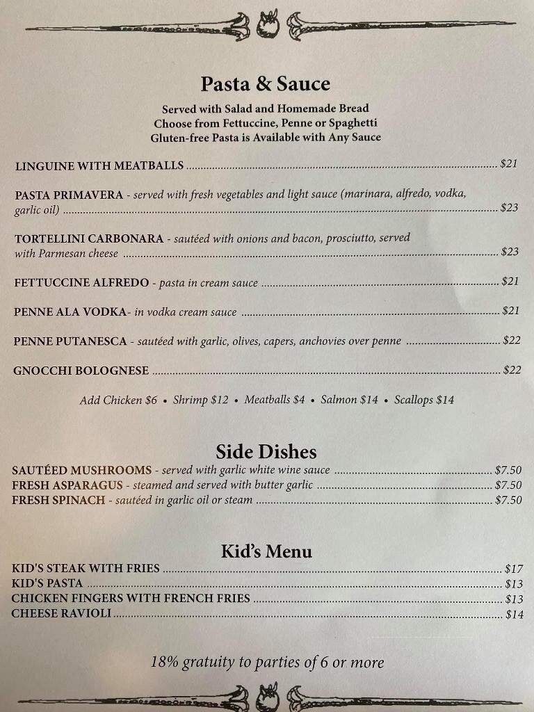 Luna Restaurant - Lake Placid, NY menu_pic