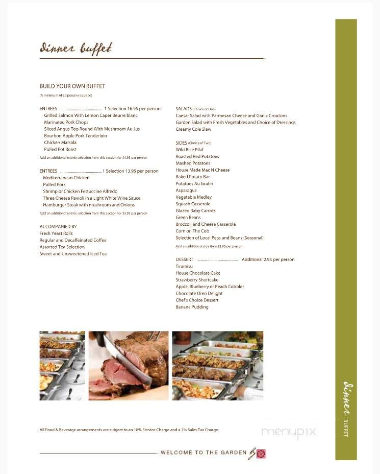 Hilton Garden Inn , Amerian Grill - Tifton, GA menu_pic