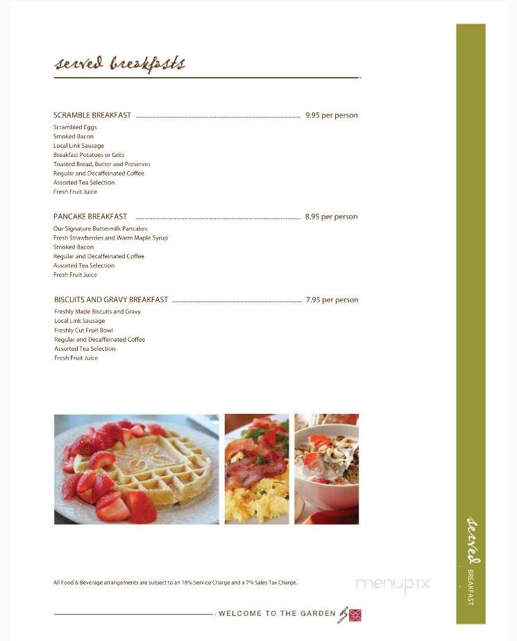 Hilton Garden Inn , Amerian Grill - Tifton, GA menu_pic