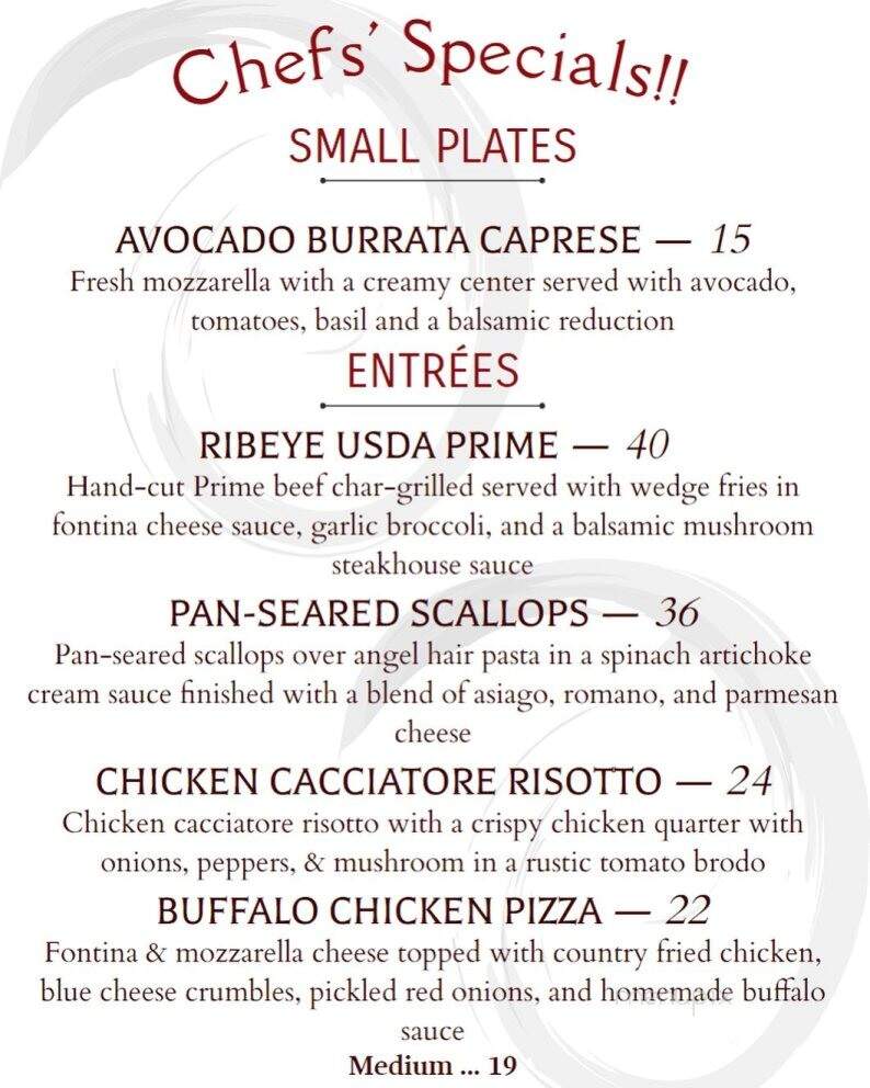 Amici Italian Restaurant - St Augustine, FL menu_pic