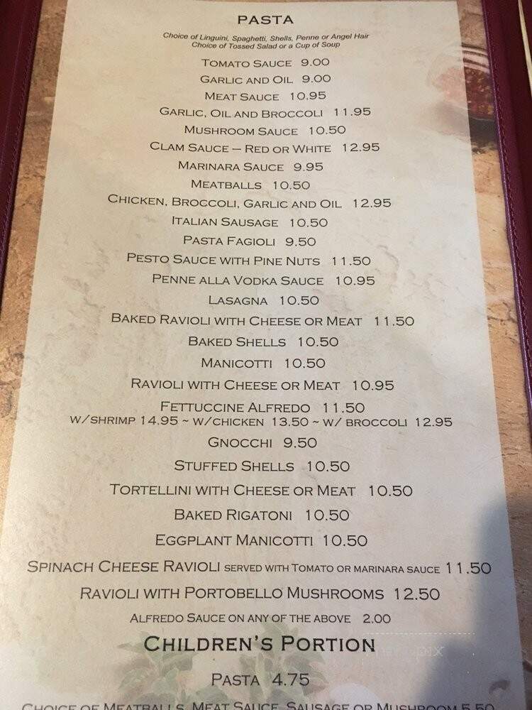 Palermo Pizza & Restaurant - Minersville, PA menu_pic