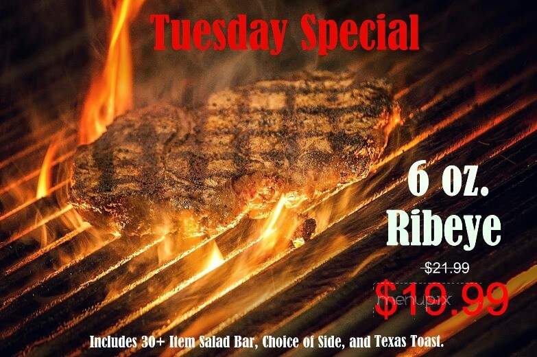 Ribeyes Steakhouse - Mount Olive, NC menu_pic