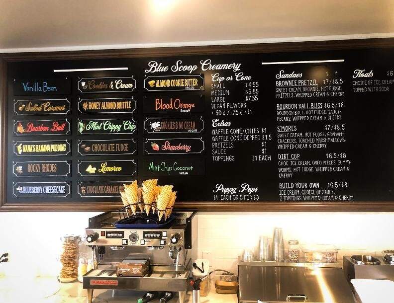Blue Scoop Creamery - Yorba Linda, CA menu_pic