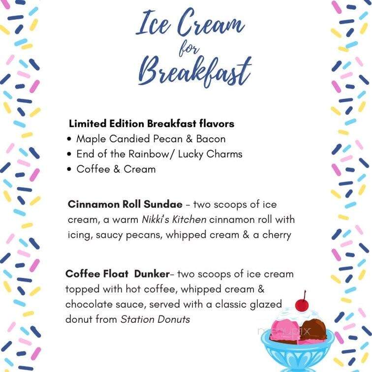 Blue Scoop Creamery - Yorba Linda, CA menu_pic