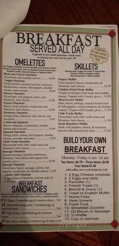 Jaki's Hilltop Cafe - Magalia, CA menu_pic