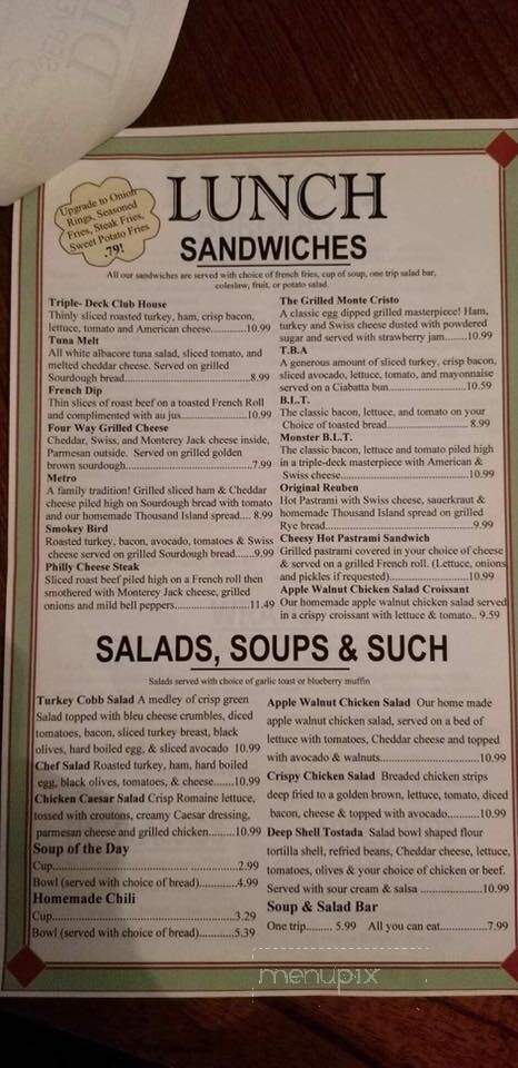 Jaki's Hilltop Cafe - Magalia, CA menu_pic