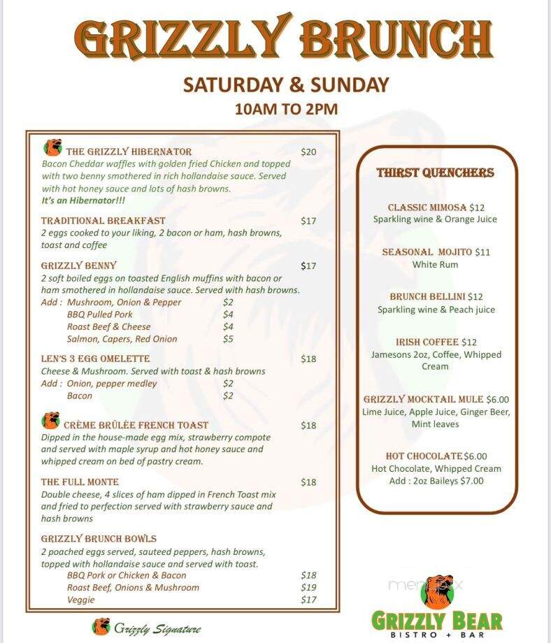 Grizzly Bear Bistro & Bar - Kelowna, BC