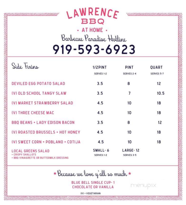 Lawrence Barbecue - Raleigh, NC