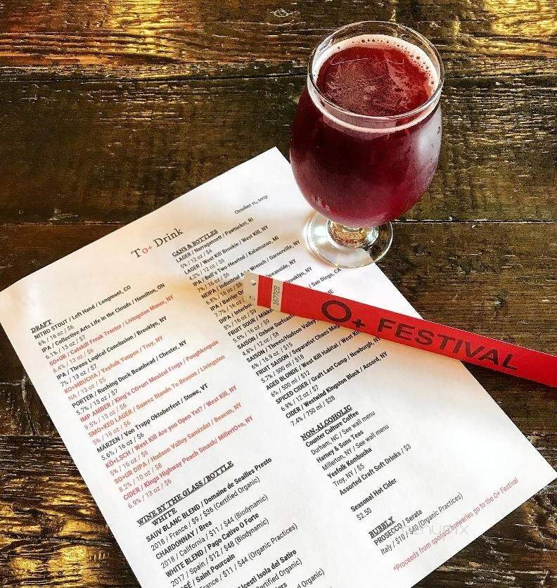 Rough Draft Bar & Books - Kingston, NY menu_pic