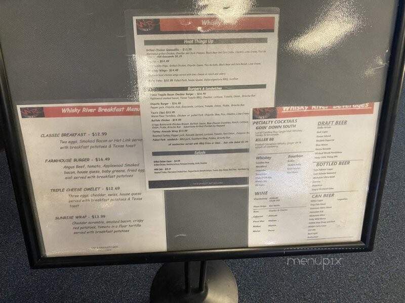 Whisky River at the Airport - Charlotte, NC menu_pic